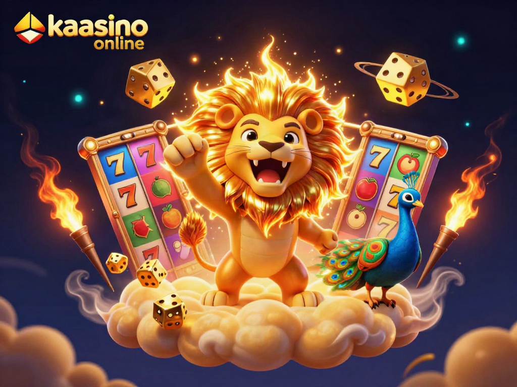 Kaasino online brings thrilling slot action with golden lions, colorful reels, and luck-filled elements.