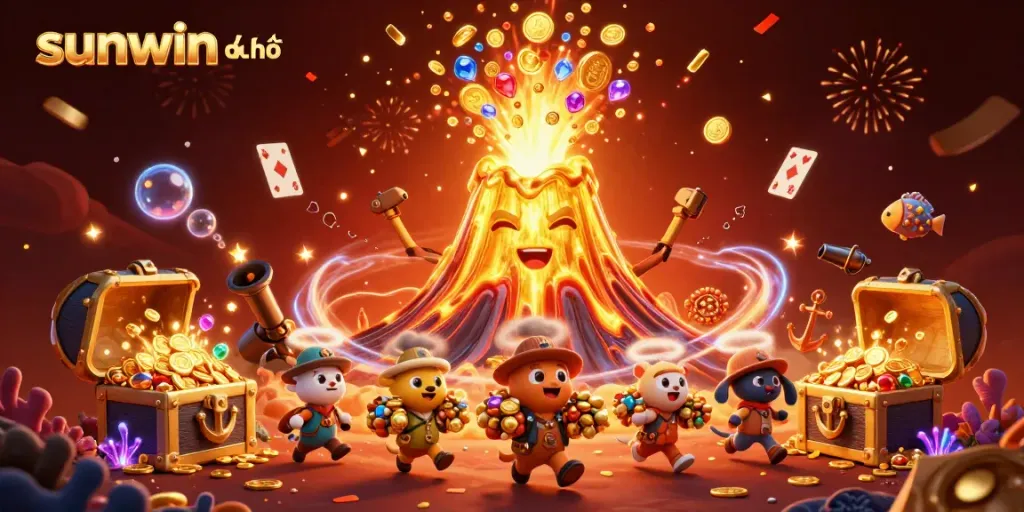 Experience the thrill of sunwin chính thức with explosive gaming moments, golden treasures, and vibrant casino elements.